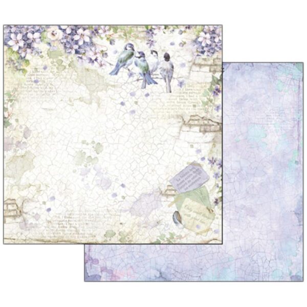 Flower alphabet wisteria - sheets